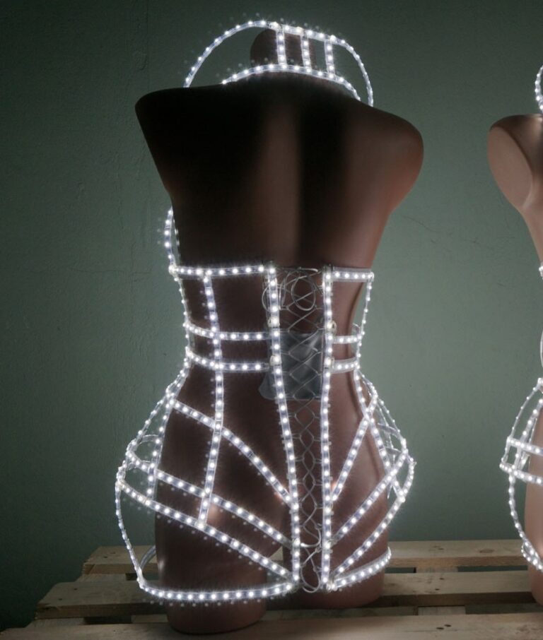White cage dress pic. 2